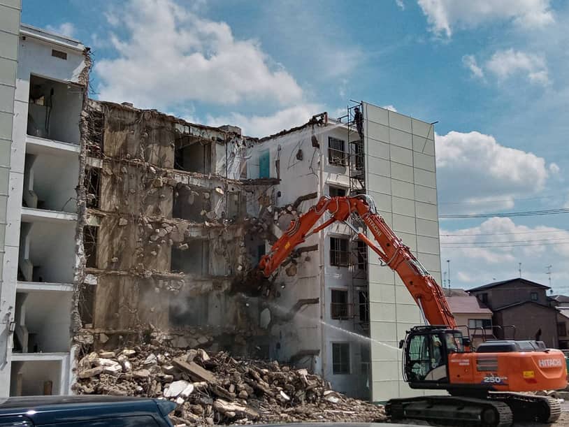 京都府のRC地上5F解体施工事例3