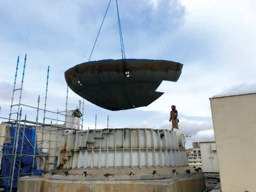 大阪府の貯水棟解体施工事例2