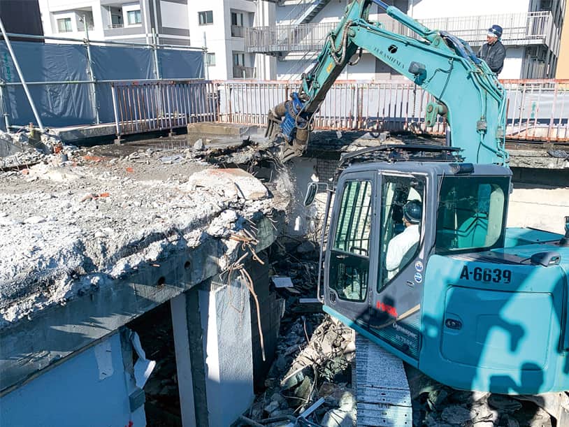 兵庫県の階上解体施工事例1